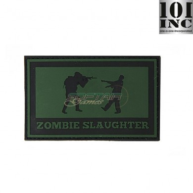 Patch 3d Pvc Zombie Slaughter Green 101 Inc (inc-444140-3744)