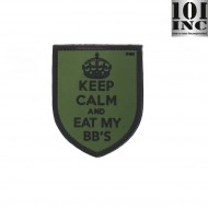 Patch 3d Pvc Keep Calm Green 101 Inc (inc-444180-3842) Patch 3d Pvc Keep Calm Green 101 Inc (inc-444180-3842)