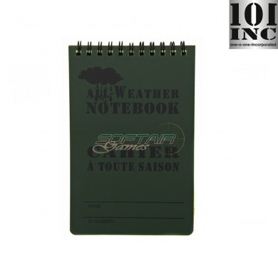 Notebook Waterproof Large Green 101 Inc (inc-419231)