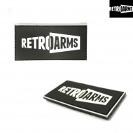 Patch 3d Pvc Black & White Retroarms (ra-6579)