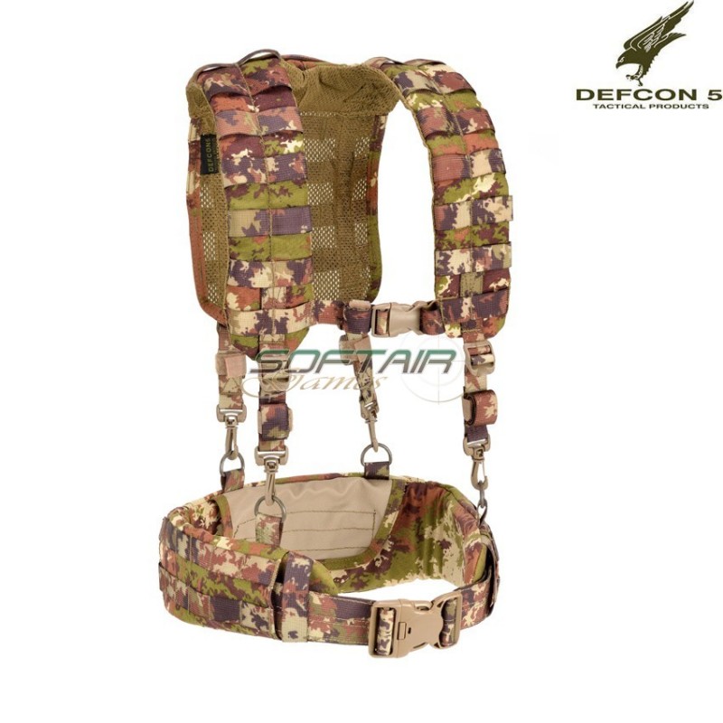 Load Bearing Belt With Harness Vegetato Italian Defcon 5 (d5-2029-vi) Load Bearing Belt With Harness Vegetato Italian Defcon 5 (d5-2029-vi)