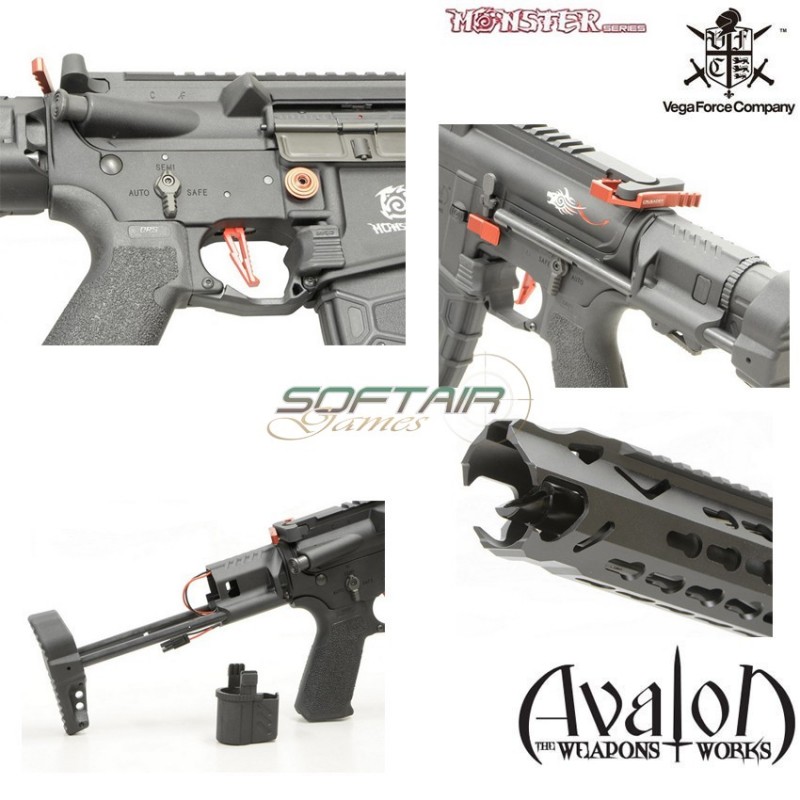 Rifle Electric Avalon Leopard Keymod Cqb Vfc (av1-m4lopsbk01)