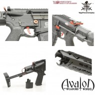 Rifle Electric Avalon Leopard Keymod Cqb Vfc (av1-m4lopsbk01)