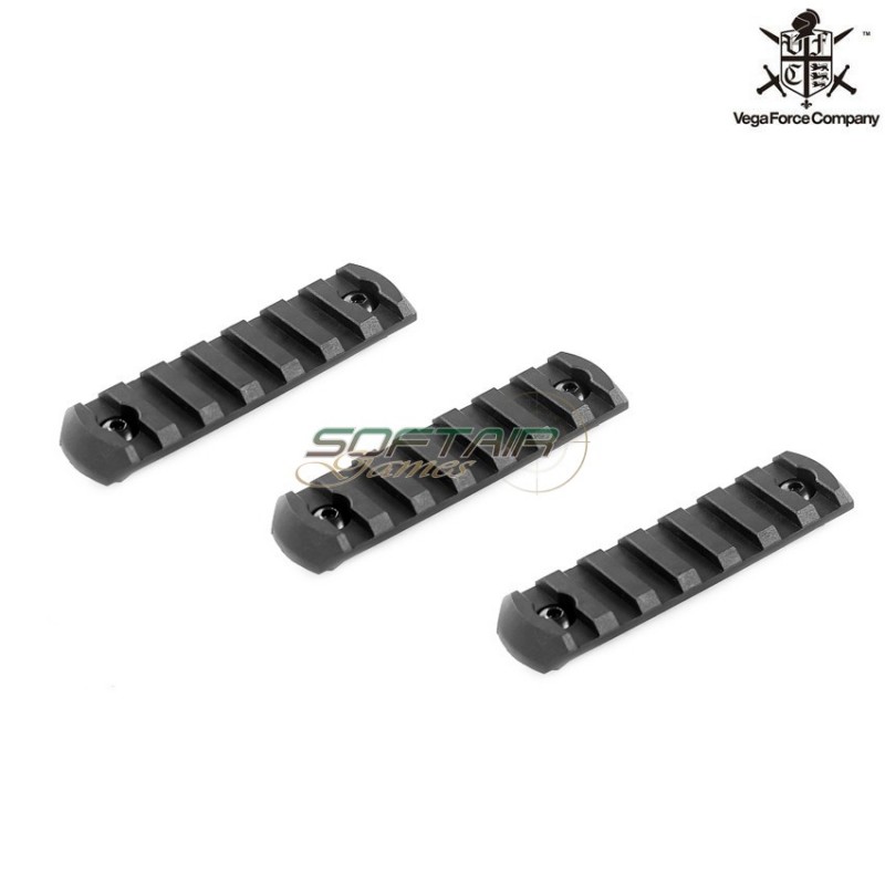 LC Rail Section 3 Pezzi Da 7 Slot Black Vfc (vf9-mwsmlbk03)