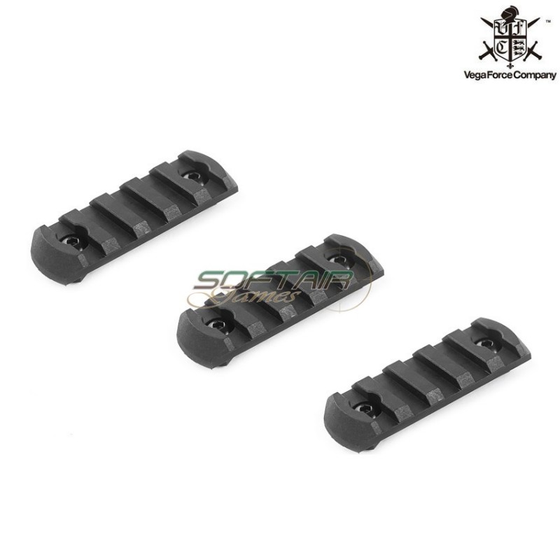 LC Rail Section 3 Pezzi Da 5 Slot Black Vfc (vf9-mwsmlbk02)