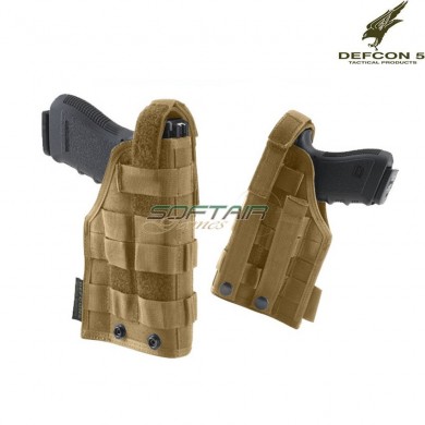 Universal Holster Ambidextrous Molle Coyote Tan Defcon 5 (d5-gs05-ct)