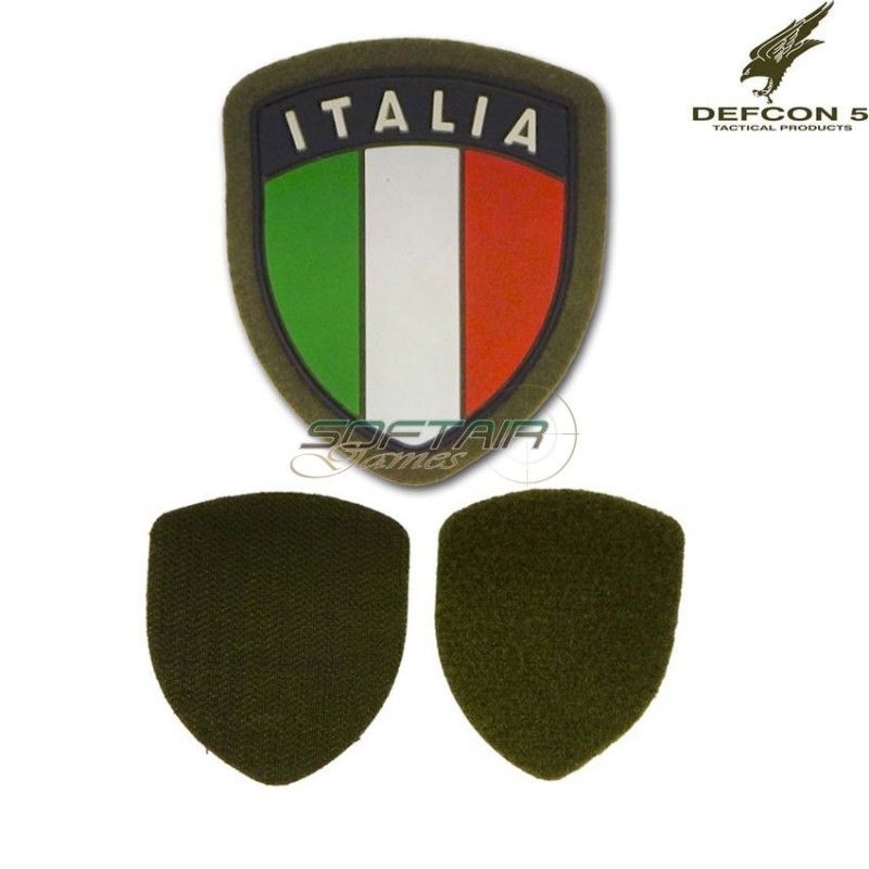 Patch scudetto italia pvc verde defcon 5 (d5-itc od): Patch per Softair