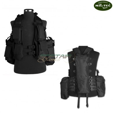 Tactical Vest Load Bearing Black Mil-tec (10711002)