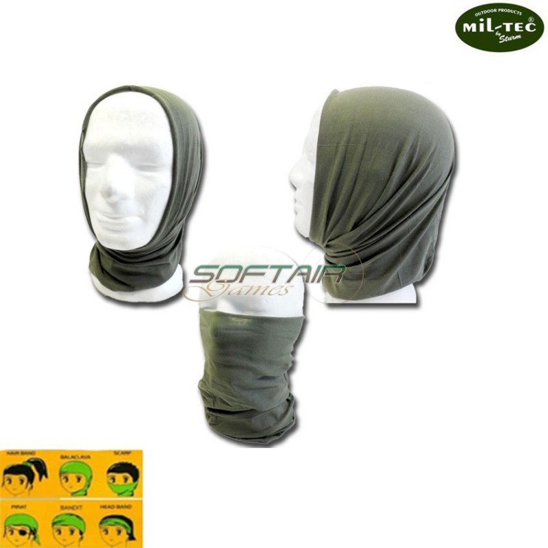 Fascia Multiuso Verde Mil-tec (12216001) Fascia Multiuso Verde Mil-tec (12216001)