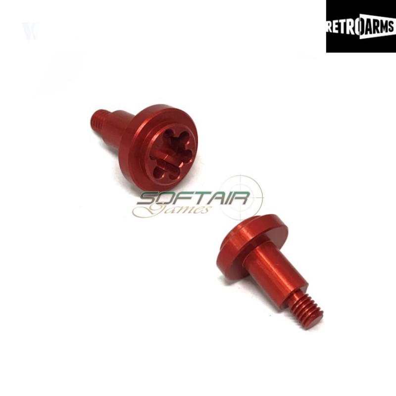 Cnc Screw Red For Ak-a Fire Selector Retroarms (ra-6486)