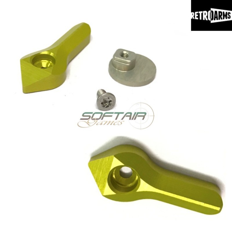 Fire Selector Cnc M4-c Yellow Retroarms (ra-6855)