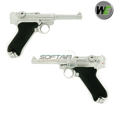 Gas Pistol Luger P08 Short Silver We (w-p08ss)