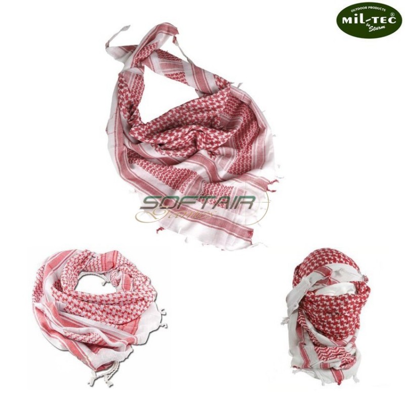 Scarf Shemagh White/red Mil-tec (12614000) - Softair Games - ASG ...