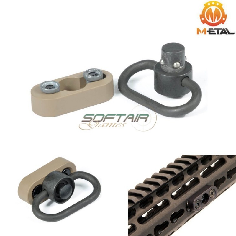 Attacco Cinghia Per Keymod Rail System Dark Earth Metal® (me04033-de)