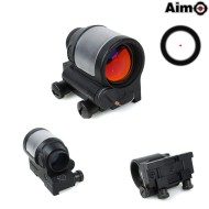 Red Dot Srs Style 1x38 No Solar Cell Black Aim-o (ao3040-bk)