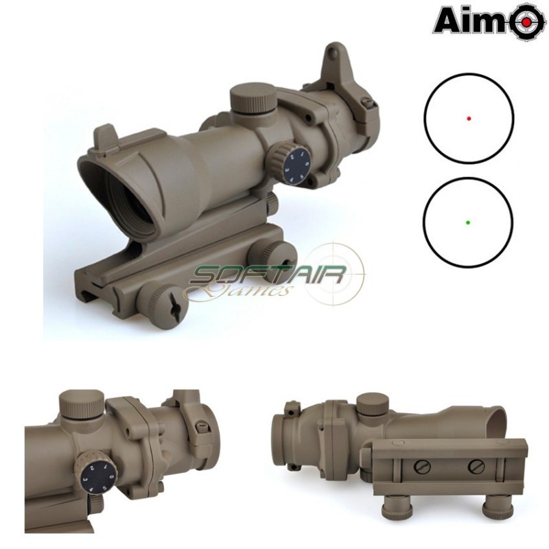 Acog 1x32 Dot Red/green Dark Earth Aim-o (ao5015-de)