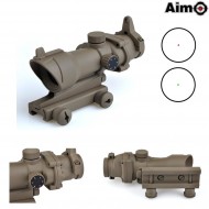 Acog 1x32 Dot Red/green Dark Earth Aim-o (ao5015-de)