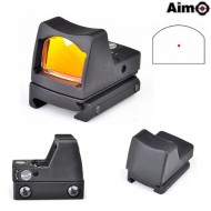 Led Red Dot Rmr Reflex Sight Style Black Aim-o (ao1005-bk)