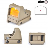 Led Red Dot Rmr Reflex Sight Style Dark Earth Aim-o (ao1005-de)