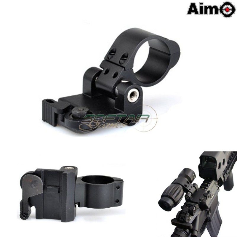 Flip To Side Qd Mount 30mm Black Aim-o (ao1716-bk)