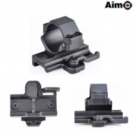 Qd Mount 30mm Dot Sight Black Aim-o (ao7002-bk)