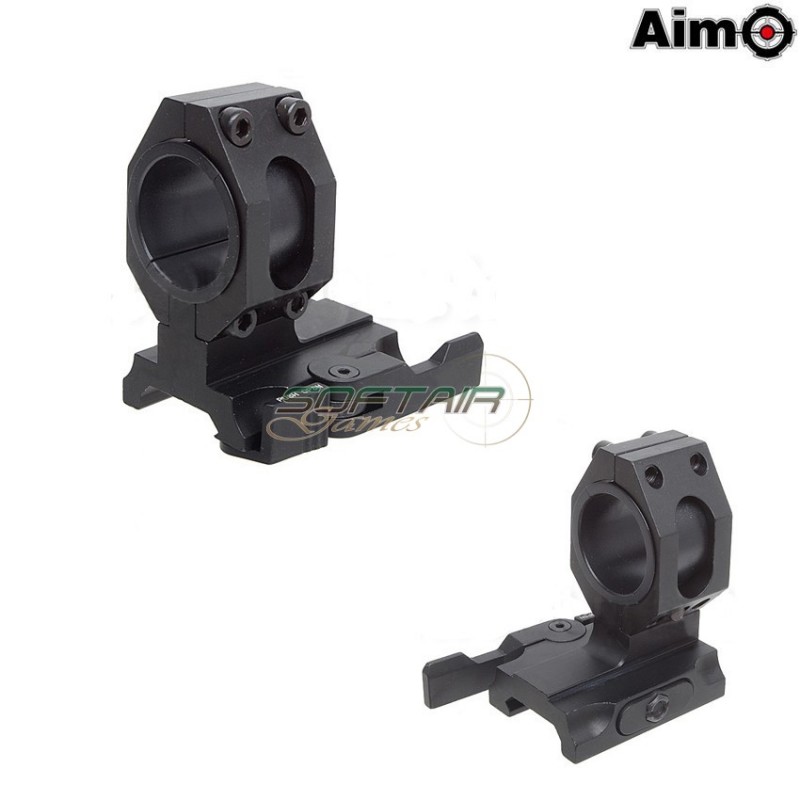 Tactical 25mm/30mm Qd Mount Black Aim-o (ao9019-bk)