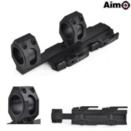 Tactical Extend Qd Supporto Per Ottica 25.4/30mm Black Aim-o (ao9018-bk)