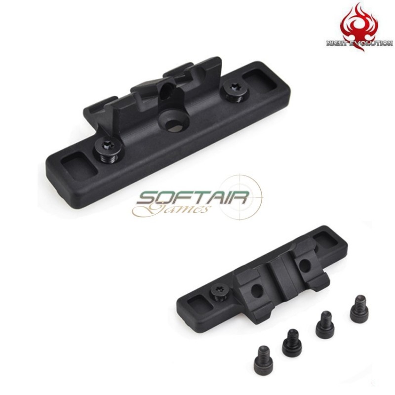 Keymod Slitta Offset 45° Thorntail Black Night Evolution (ne08044-bk)