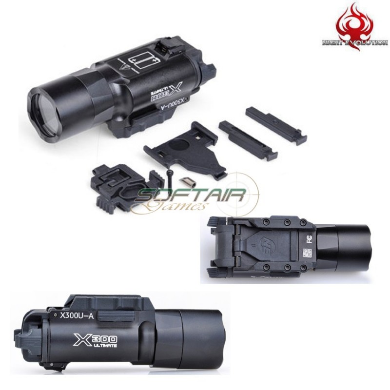 Flashlight X300u Ultimate Led Black Night Evolution (ne01008-bk)