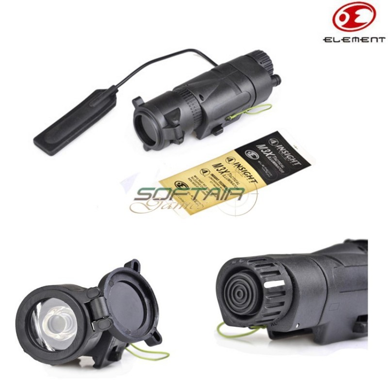 M3x Tactical Illuminator Long Type Black Element (ex175-bk)