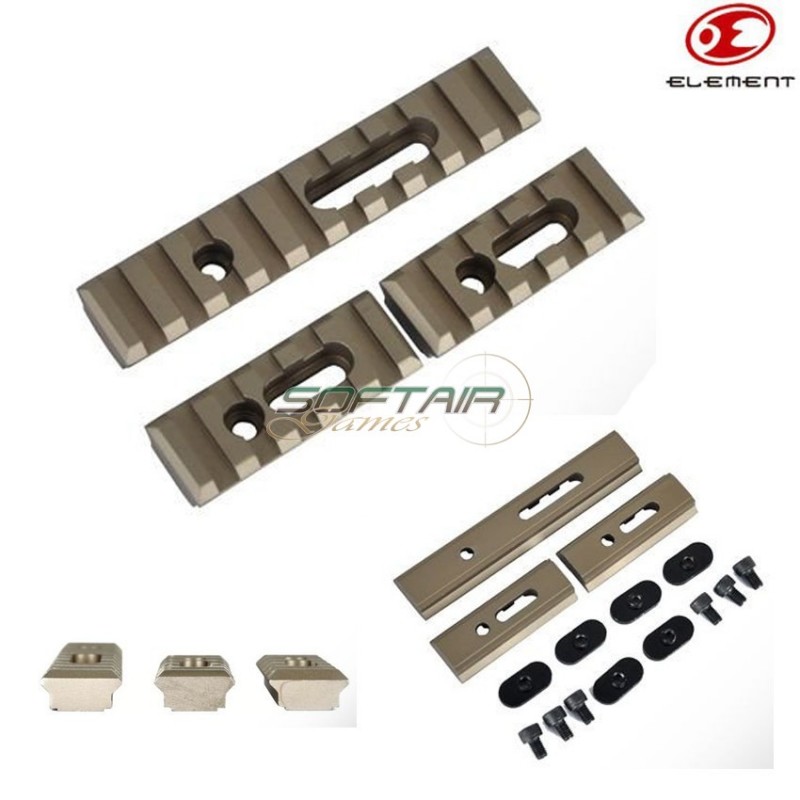 Set 3 Pieces Rail Dark Earth Element (ex225-de)