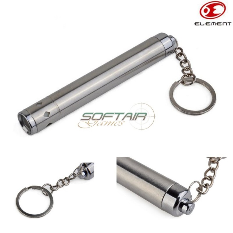 Small Flashlight In Acciaio Element (ex422)