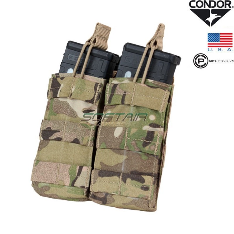 Double Magazines Pouch M4 Open Top Multicam Condor® (ma19-mc)
