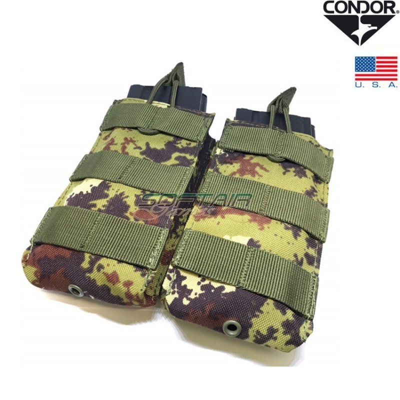 Double Magazines Pouch M4 Open Top Vegetato Condor® (ma19-ve)