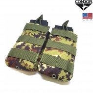Double Magazines Pouch M4 Open Top Vegetato Condor® (ma19-ve)
