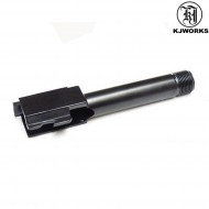 Outer Barrel G27 In Metallo Filettato Black Kjworks (kjw-001078)