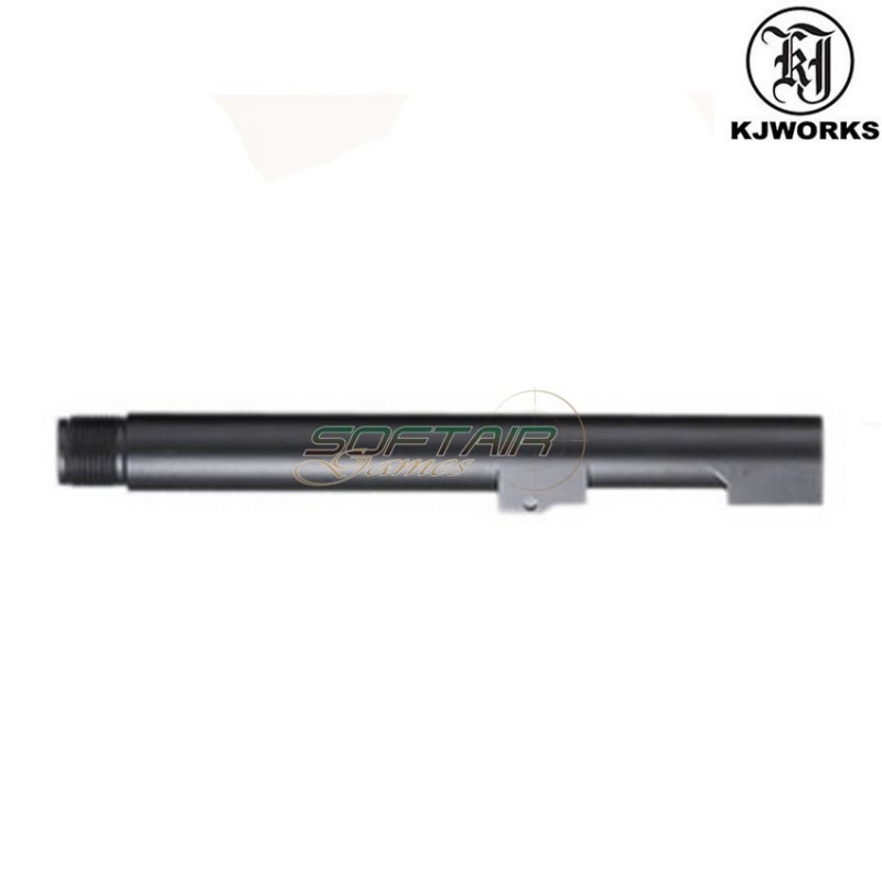 Outer Barrel M9 In Metallo Filettato Black Kjworks (kjw-outer-m9)