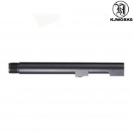 Outer Barrel M9 In Metallo Filettato Black Kjworks (kjw-outer-m9)