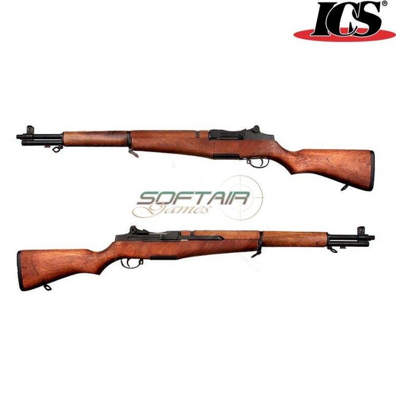 Fucile Elettrico M1 Garand Aeg Real Wood Ics (ics-ic-202)