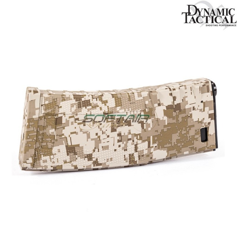 Caricatore Monofilare Invader 120bb M4 Aeg Digital Desert Dynamic Tactical (dy-wt21-dd)
