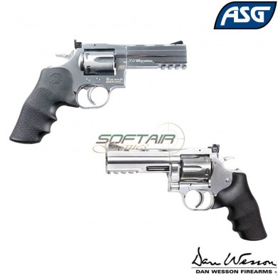 Pistola A Co2 Revolver Dan Wesson 715 4" Silver Asg (asg-18610)