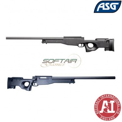 Spring Rifle Arctic Warfare Sniper 308 Aws Black Asg (asg-15908)