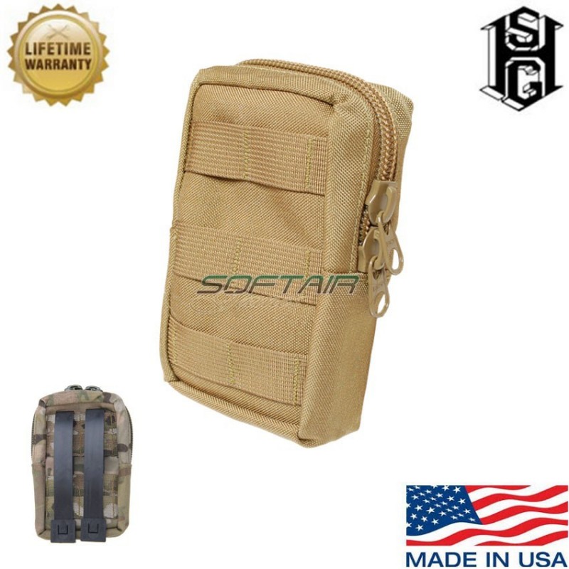 Mini Modular Radio/utility Molle Coyote Brown Pouch Hsgi® (12rp00cb) Mini Modular Radio/utility Molle Coyote Brown Pouch Hsgi® (12rp00cb)