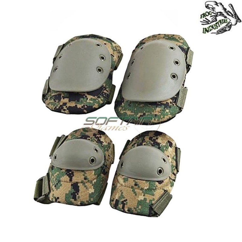 Set Knee/elbow Pad Marpat Frog Industries (fi-g1-marpat)