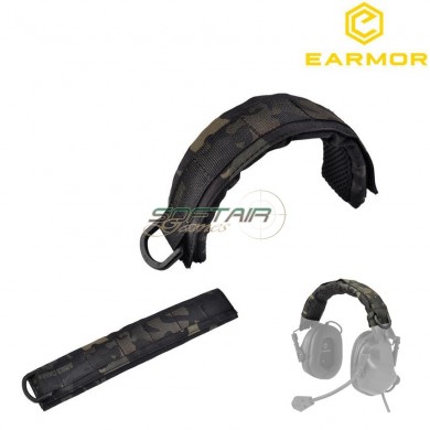 Headband Advanced Modular Interchangeable Cover Multicam Black® Earmor (ea-m61-mc-bk)