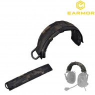Headband Advanced Modular Interchangeable Cover Multicam Black® Earmor (ea-m61-mc-bk)