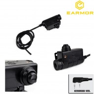 Tactical Black Ptt For Kenwood Version Earmor (ea-m51-ken) Tactical Black Ptt For Kenwood Version Earmor (ea-m51-ken)