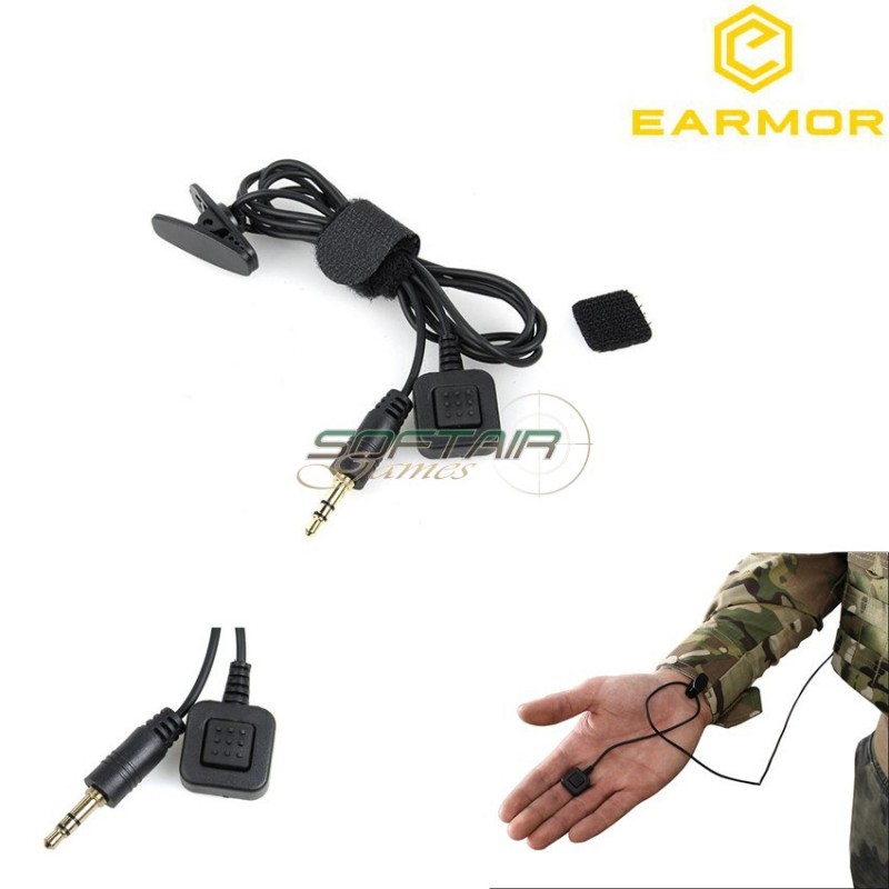 Ptt Remote Button Positionable For Ptt M51/m52 Earmor (ea-m50) Ptt Remote Button Positionable For Ptt M51/m52 Earmor (ea-m50)