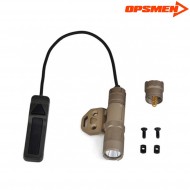 Fast 301k Tactical Flashlight Per Keymod 800 Lumens Dark Earth Opsmen (ops-fast301k-de)