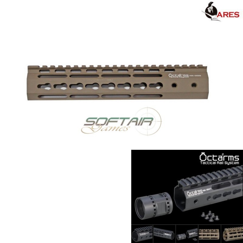 Keymod System 10" Handguard Set Dark Earth Octarms Ares (ar-km-004s-de)